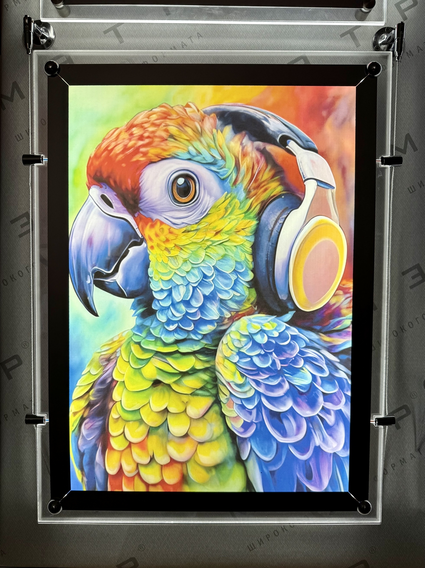 тонкие световые панели в интерьере